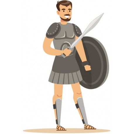 stickers muraux combattant