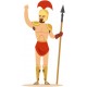 stickers muraux combattant romain