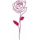 sticker mural rose
