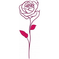 sticker mural rose