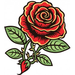 sticker rose pas cher