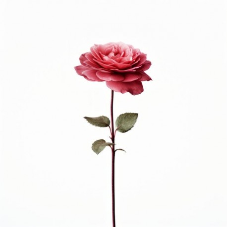 sticker rose rouge