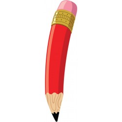 autocollant crayon