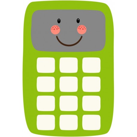sticker mural calculatrice