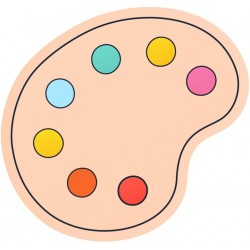 sticker mural tube de colle