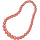 autocollant collier perle rose