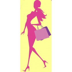 autocollant mural rose jaune