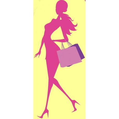 autocollant mural rose jaune