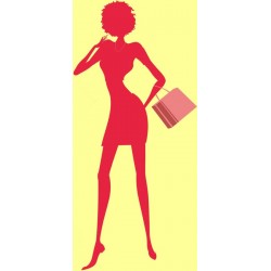 autocollants fille shopping