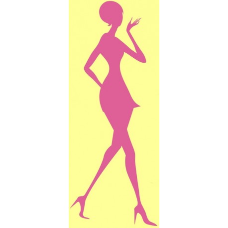 autocollants shopping fille fashion