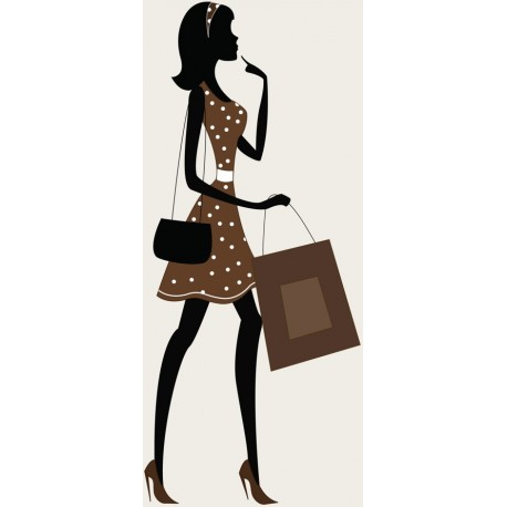sticker mural viree shopping