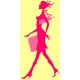 stickers shopping decoration fille