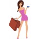 sticker shopping decoration fille