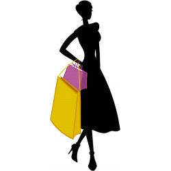 sticker shopping fille fashion