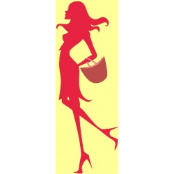 sticker shopping girl