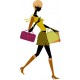 sticker silhouette shopping girl