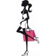 stickers muraux shopping girl