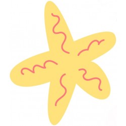 autocollant crabe rose