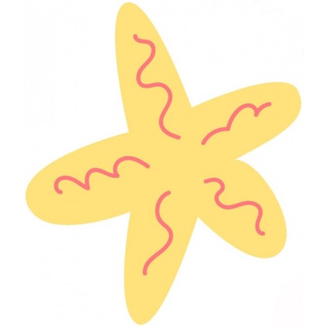 autocollant crabe rose