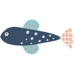 autocollant mural plante sous marine