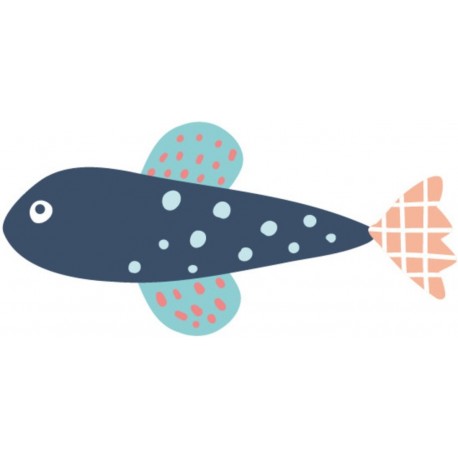 autocollant mural plante sous marine