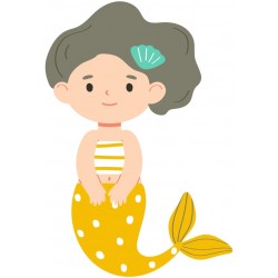 autocollant sirene decoration