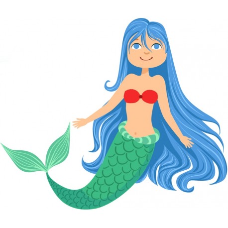 autocollants muraux sirene chambre fille