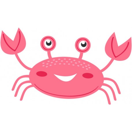 sticker coquillage rose enfant