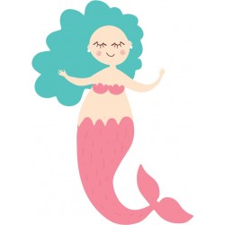 sticker mural sirene decoration