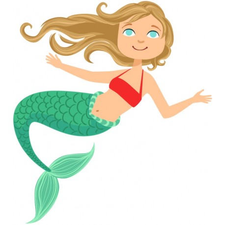 sticker mural sirene decoration chambre