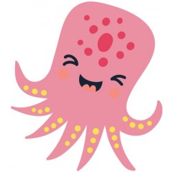 sticker mural sirene orange