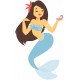 sticker sirene deco chambre fille