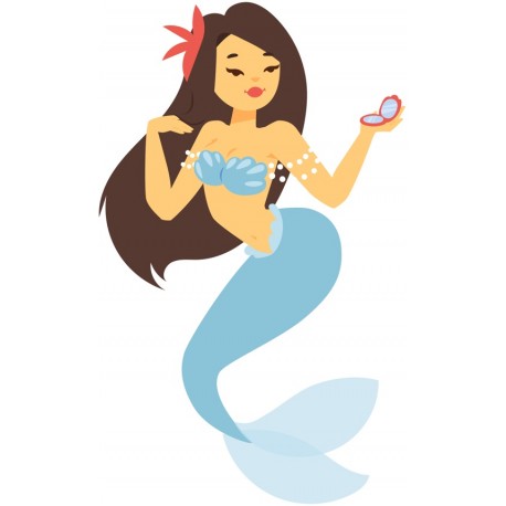 sticker sirene deco chambre fille