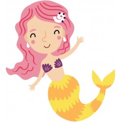 sticker sirene fille