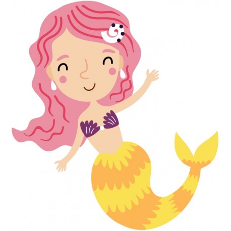 sticker sirene fille