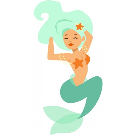 stickers muraux sirene chambre