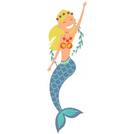 stickers muraux sirene deco