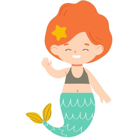 stickers muraux sirene decoration