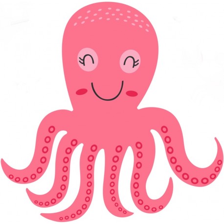 stickers muraux sirene rose turquoise