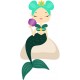 stickers sirene decoration enfant