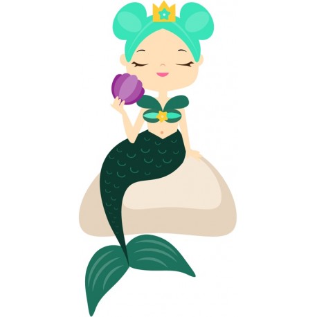 stickers sirene decoration enfant
