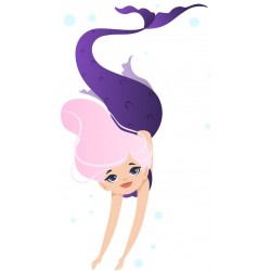 stickers sirene petite fille