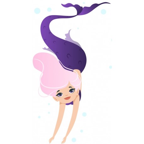 stickers sirene petite fille