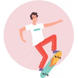 autocollant skateboard
