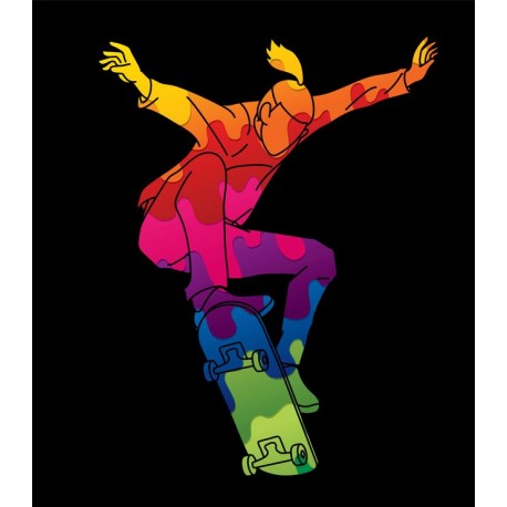 autocollants skater chambre garcon