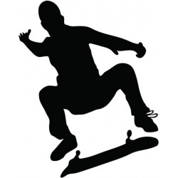 autocollants skater decoration chambre