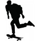 sticker mural skater
