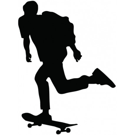 sticker mural skater