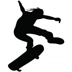 sticker mural skater chambre