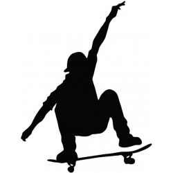sticker mural skater deco